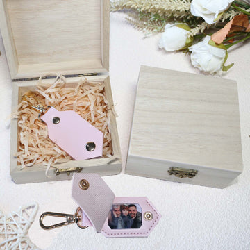 DIY Picture Key Chains,Custom Keychain With Picture, Llaveros(Light pink) Personalizados Customized Keychain Gifts For Women Boyfriend Husband Mens - uniqicon