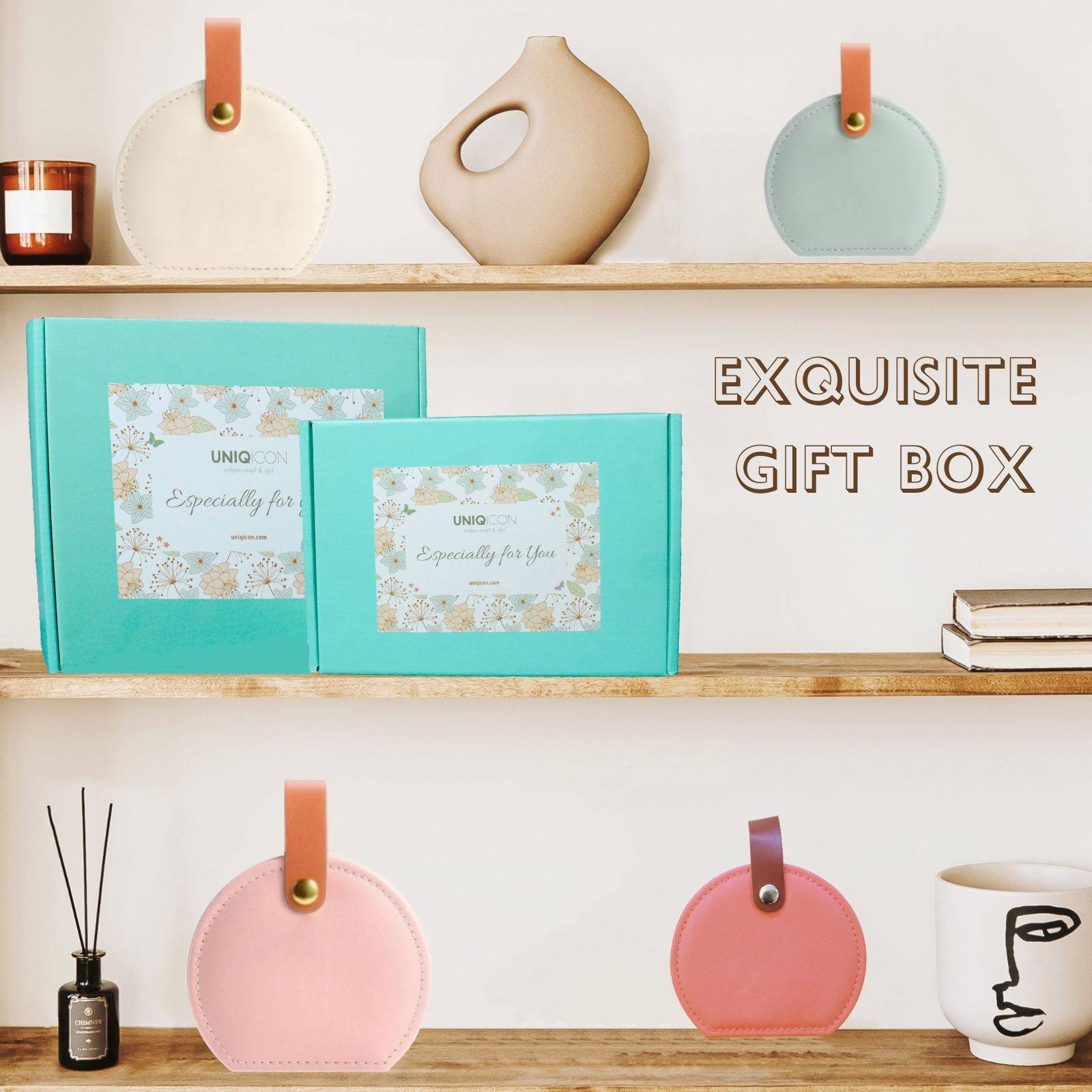 Small Jewellery Box,Travel Small Organiser Gift,Holiday Essentials Presents - uniqicon