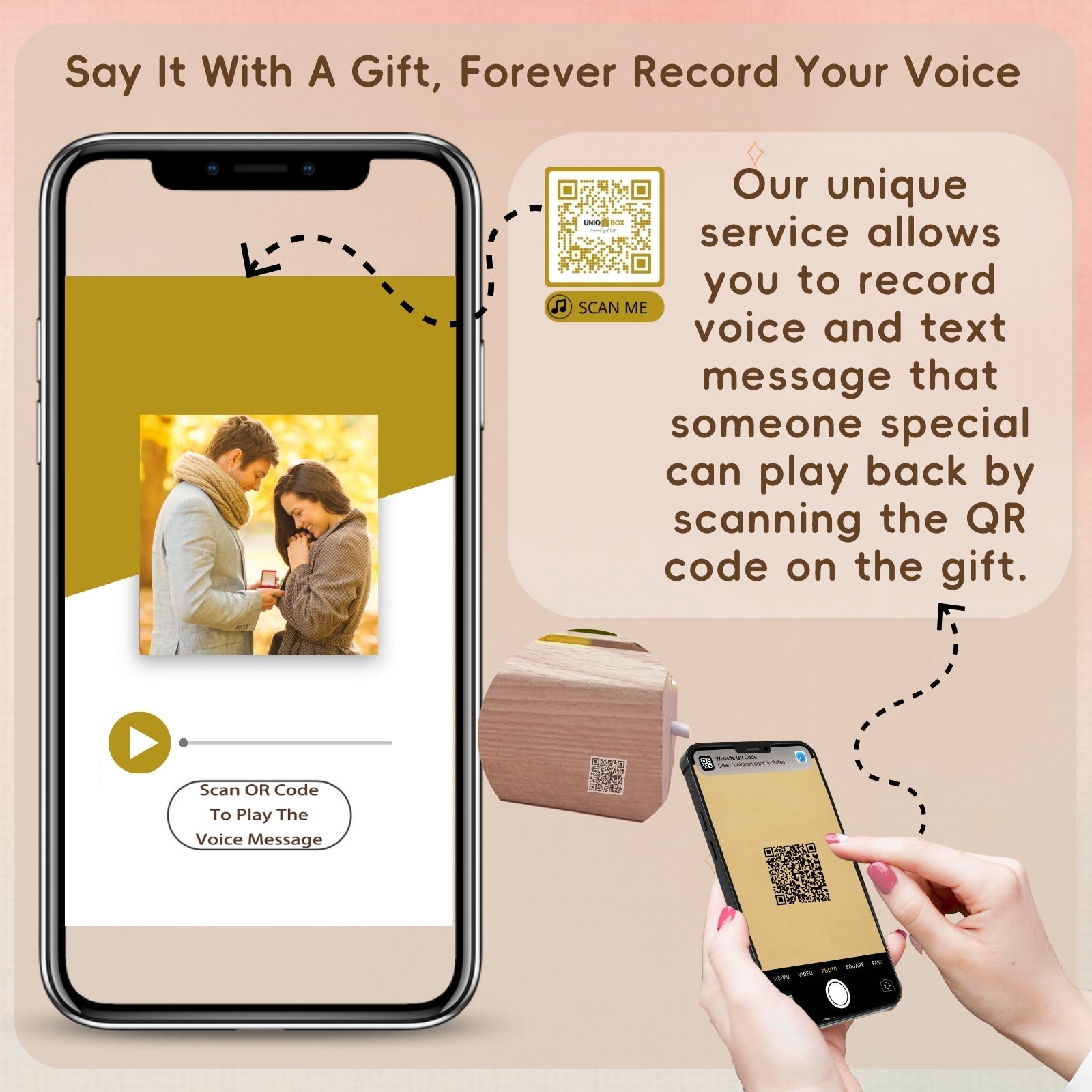 Customised Photo Gifts with LED Frame for Him Her, Long Distance Couple Valentines Day Wedding Anniversary Engagement Gift, I Love You Soulmate Boyfriend Future Husband Romantic Decor - uniqicon