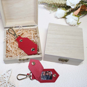 DIY Picture Key Chains,Custom Keychain With Picture, Llaveros(Red)Personalizados Customized Keychain Gifts For Women Boyfriend Husband Mens