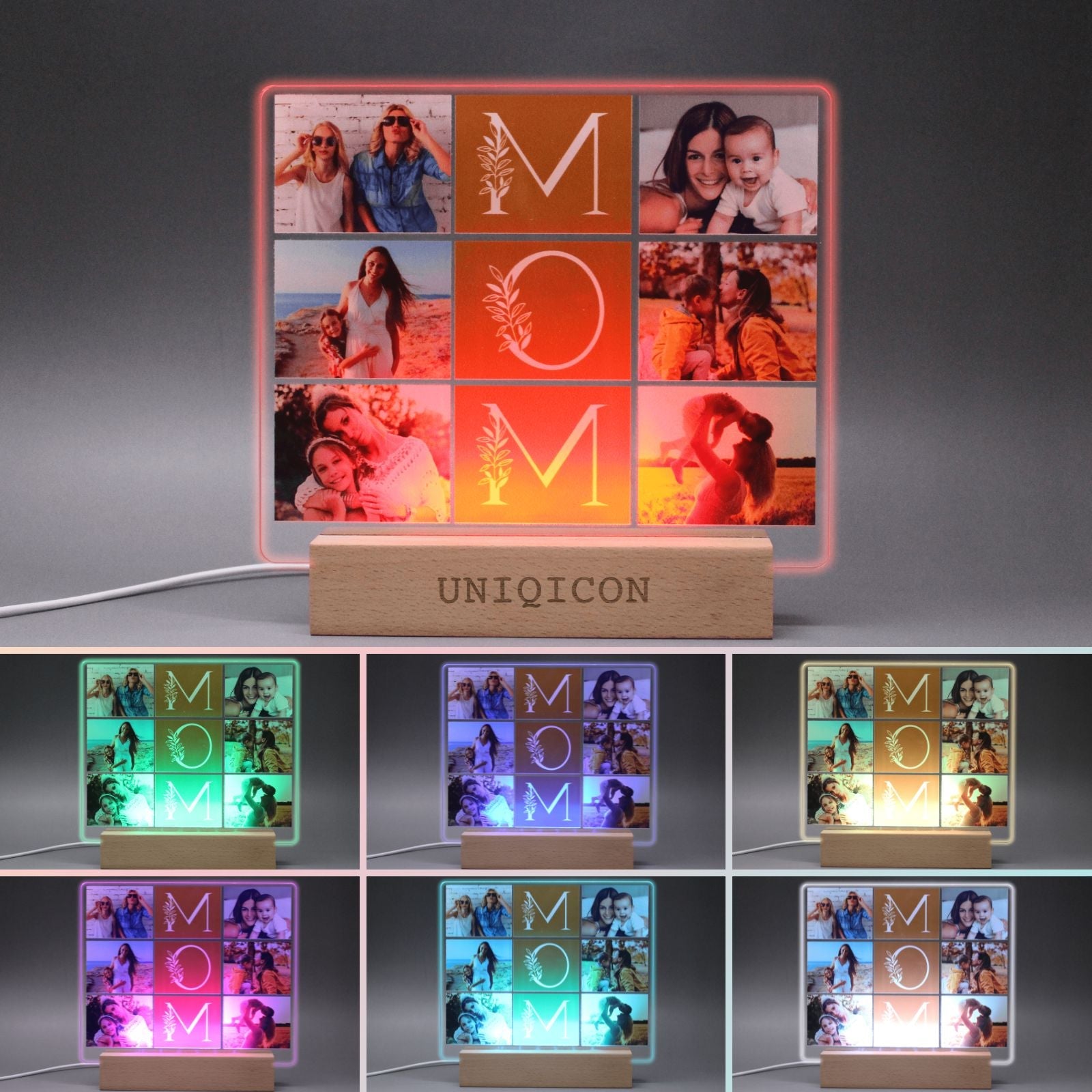 Uniqicon Mothers Day Gifts Mother in Law Gifts for Mom Thankgiving Gifts Custom Acrylic Photo Frame Plaque Desk Decorative Sign Present for Home Room Office - uniqicon